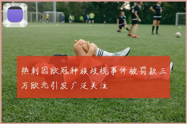 热刺因欧冠种族歧视事件被罚款三万欧元引发广泛关注